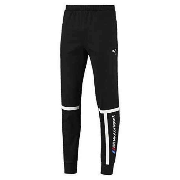 New PUMA Mens BMW M Motorsport Sweat Pants, Black, Size Large - Picture 1 of 1
